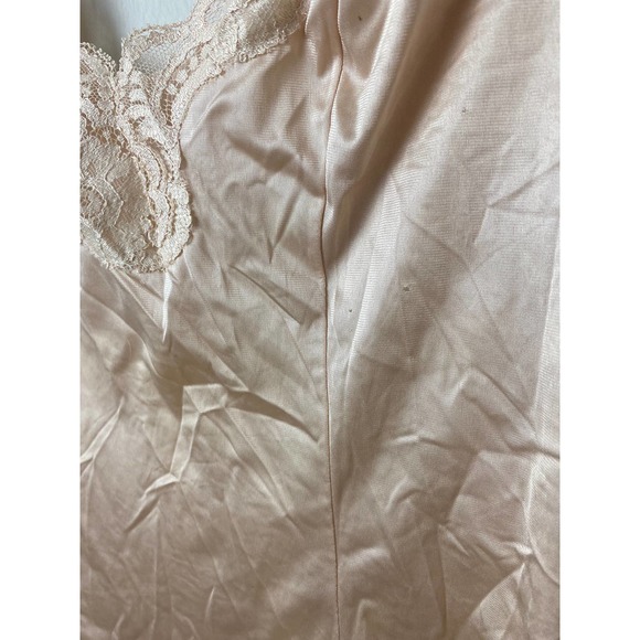 VTG Vassarette Beige Lace Tank Top SZ 32 - Picture 3 of 6